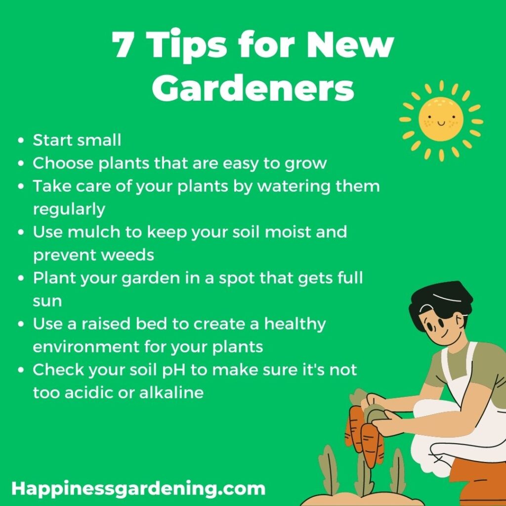 7 Tips for New Gardeners